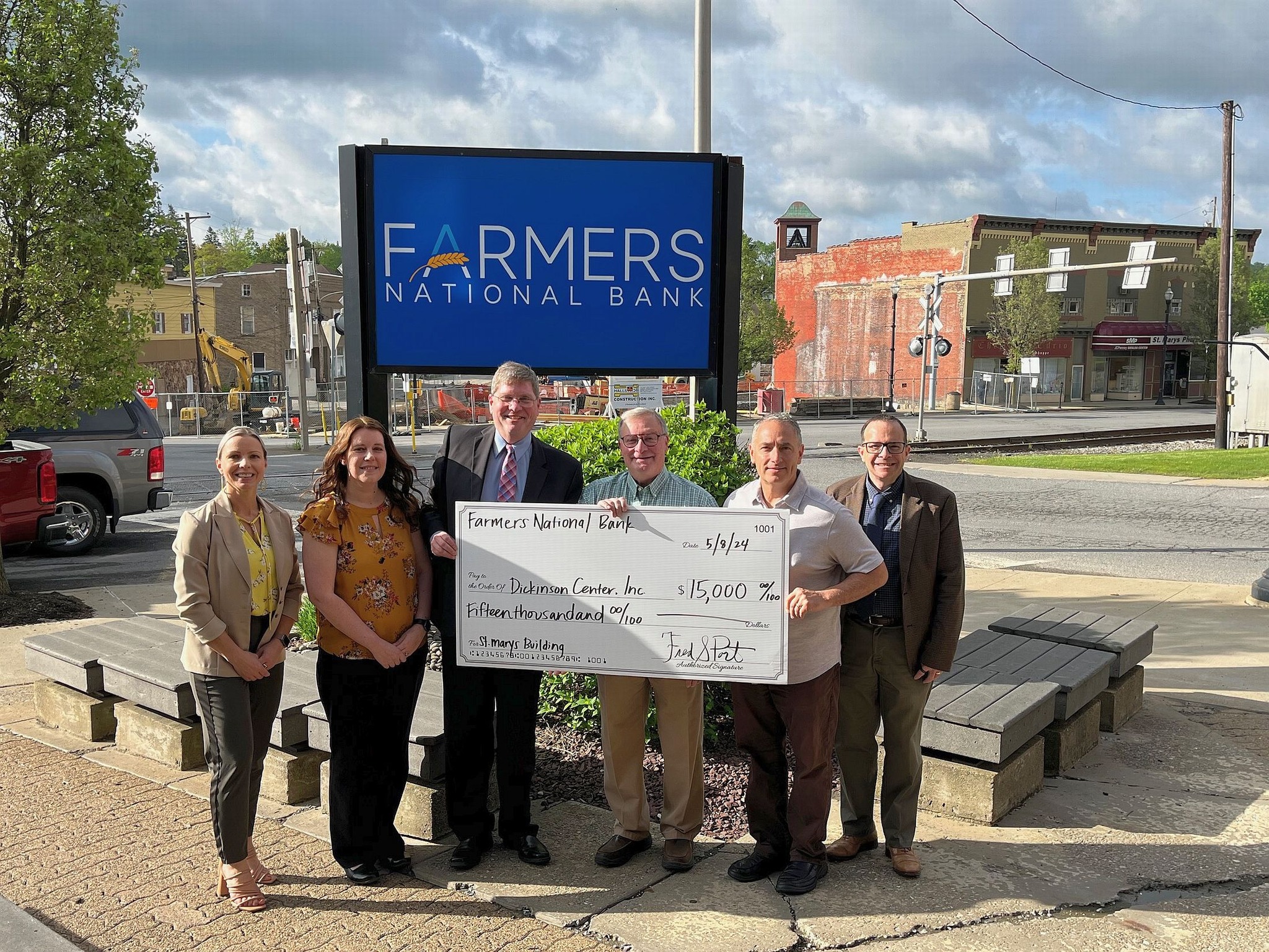 Farmers National Bank Donates to DCI's Building Project in St. Marys Image
